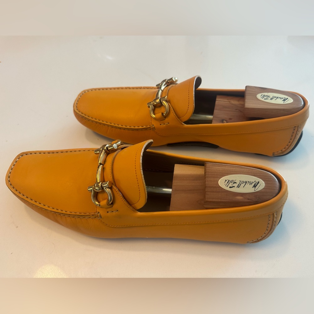 Men’s Salvatore Ferragamo Parigi Driving Loafers - Yellow